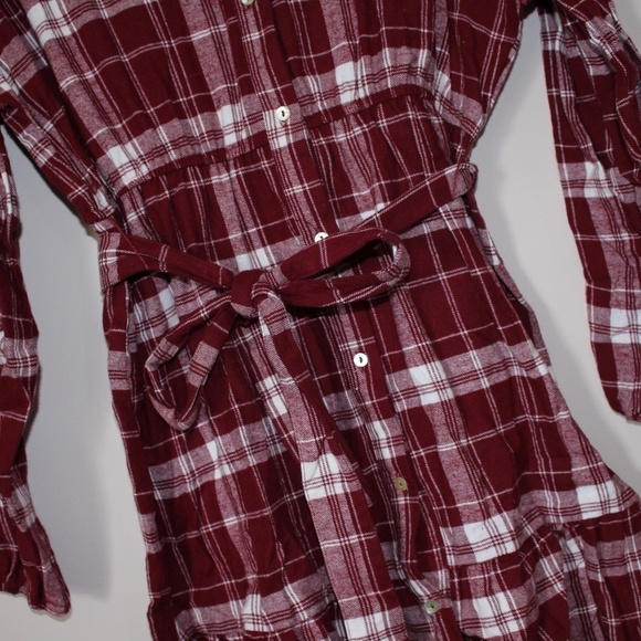 Francesca's Collection Stevie Dress BRAND NEW W/TAG Plaid Button Mini Dress - Picture 3 of 5